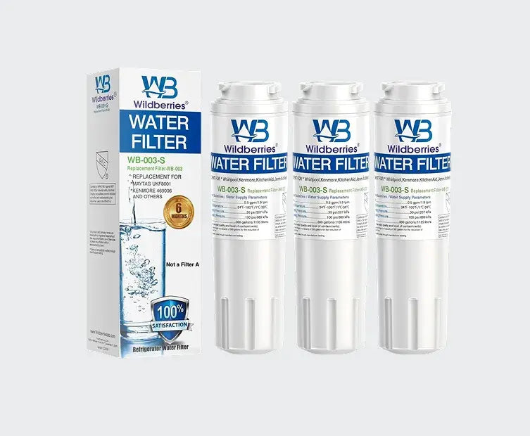 Wildberries UKF8001 Refrigerator Water Filter 4 Replacement for Whirlpool, EveryDrop